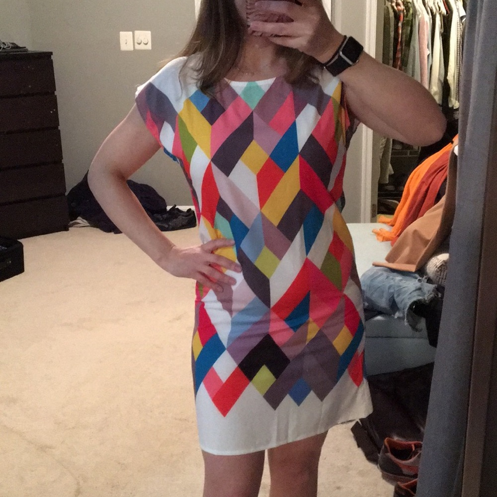 Multi color block dress